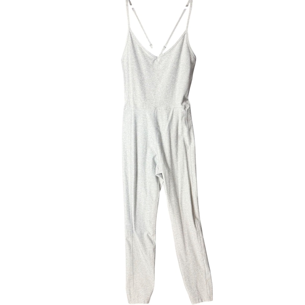 Old Navy Active Womens Medium Cloud Go-Dry Gray Heather‎ Jumpsuit  Athleisure